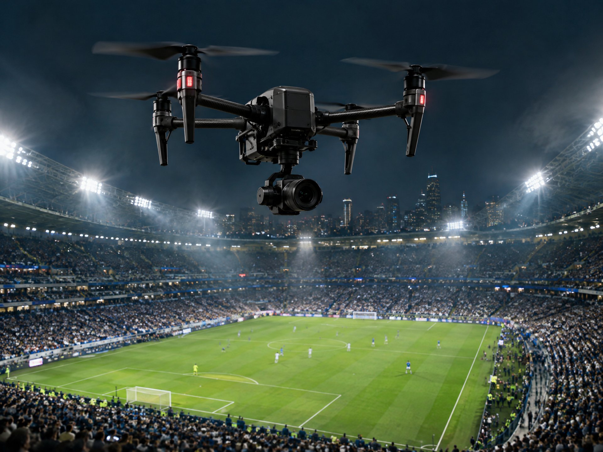 Drone photo illustrating: How Stadium TFRs Affect Drone Sports Filming